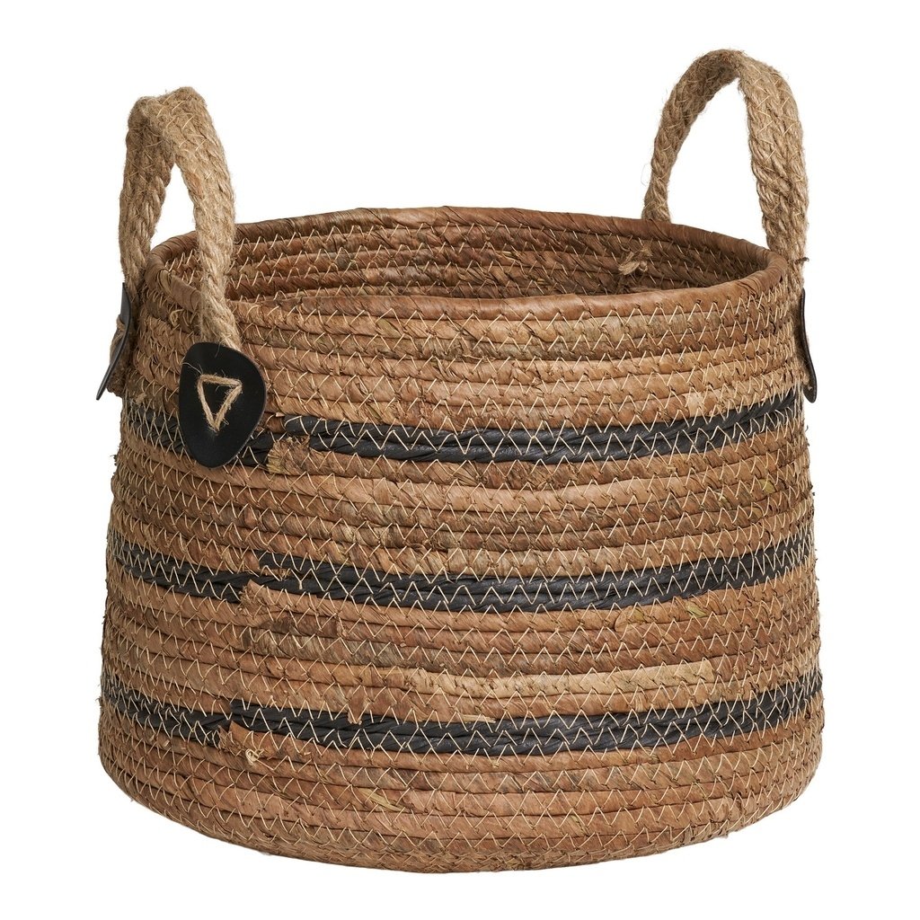 Striped Woven Basket Set - Image 2
